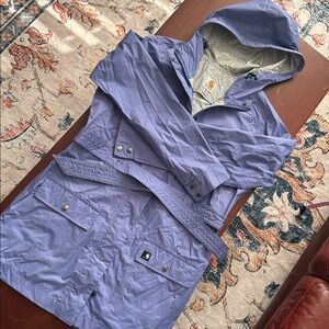 Carhartt Downburst Belted 3/4 Rain Jacket, S